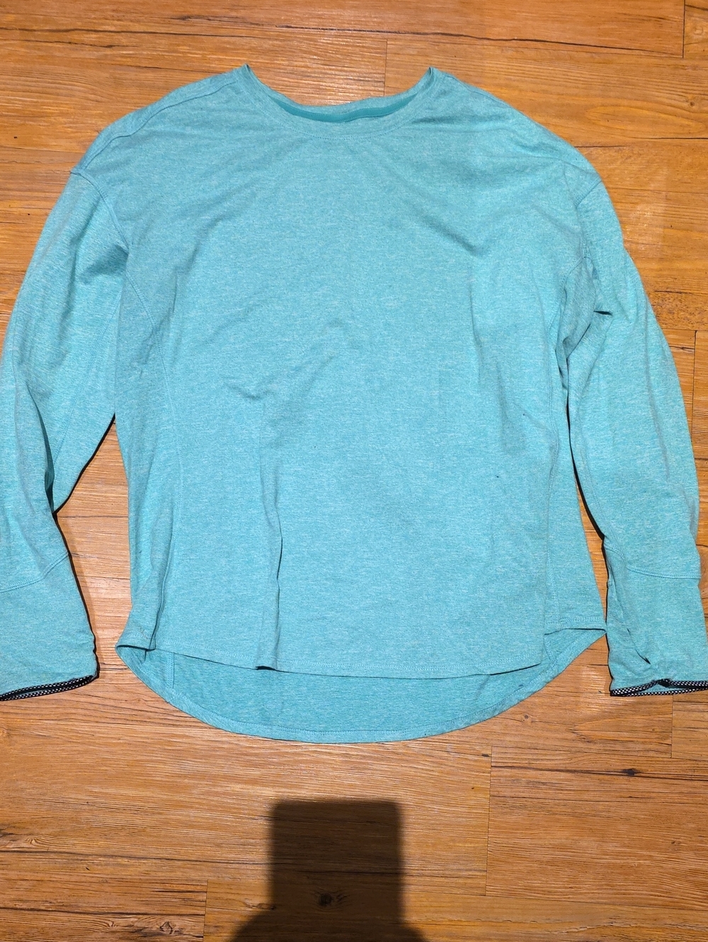 Avia Teal Crewneck Long Sleeve Women's Top